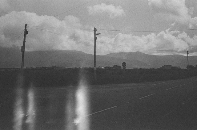 lil scared, film photograph by Robert Corrigan