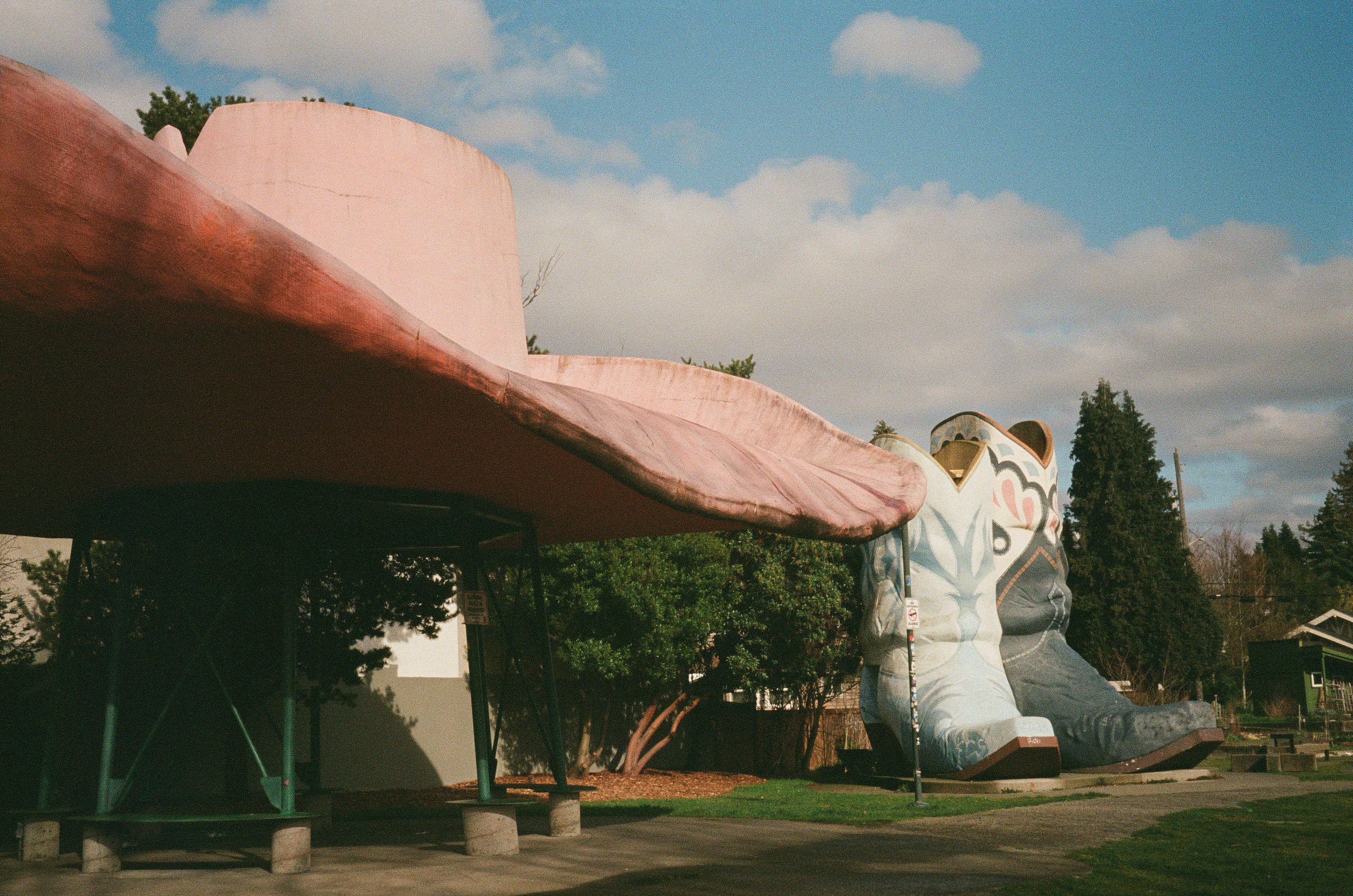 hat boots, film photograph by Robert Corrigan