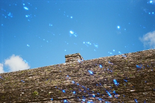 sliver of each, film photograph by Robert Corrigan