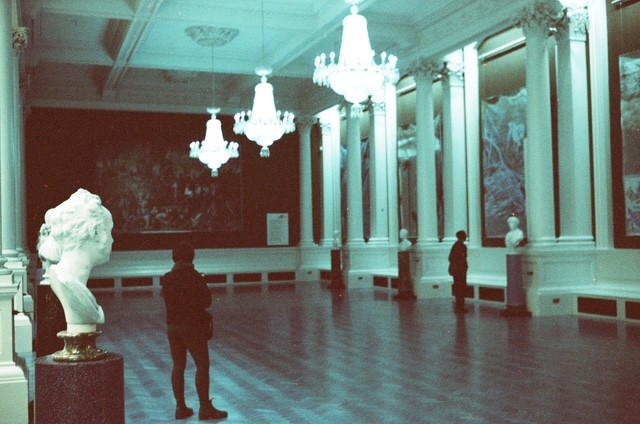 candle chandelier, film photograph by Robert Corrigan