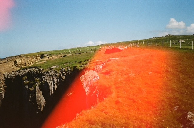 crash landing, film photograph by Robert Corrigan