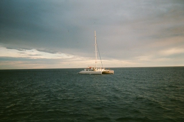 steady sailing, film photograph by Robert Corrigan