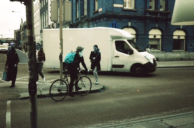 blue coming through, film photograph by Robert Corrigan