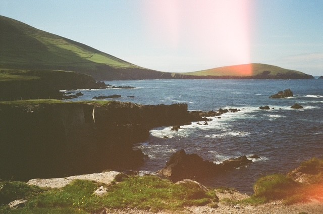 rocks plotting escape, film photograph by Robert Corrigan